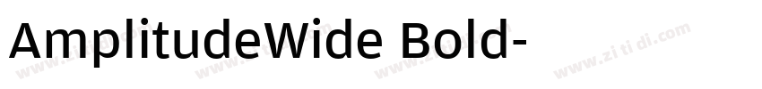 AmplitudeWide Bold字体转换